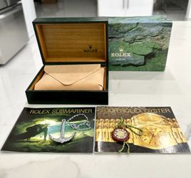 GENUINE Vintage Rolex Sea-dweller 16600 Watch Box FULL SET Booklet Anchor 90s