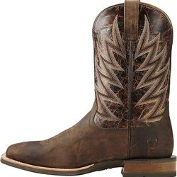 NEW Size 10.5 ARIAT Men Challenger Western Cowboy Work Boots Traditional Durable Leather Boot Riding Square Toe