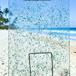 "Turquoise Sparkle" Clip board