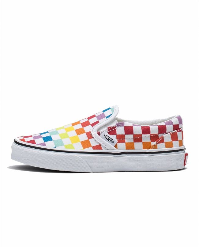 Rainbow Checkered Vans - W10.5 & M9