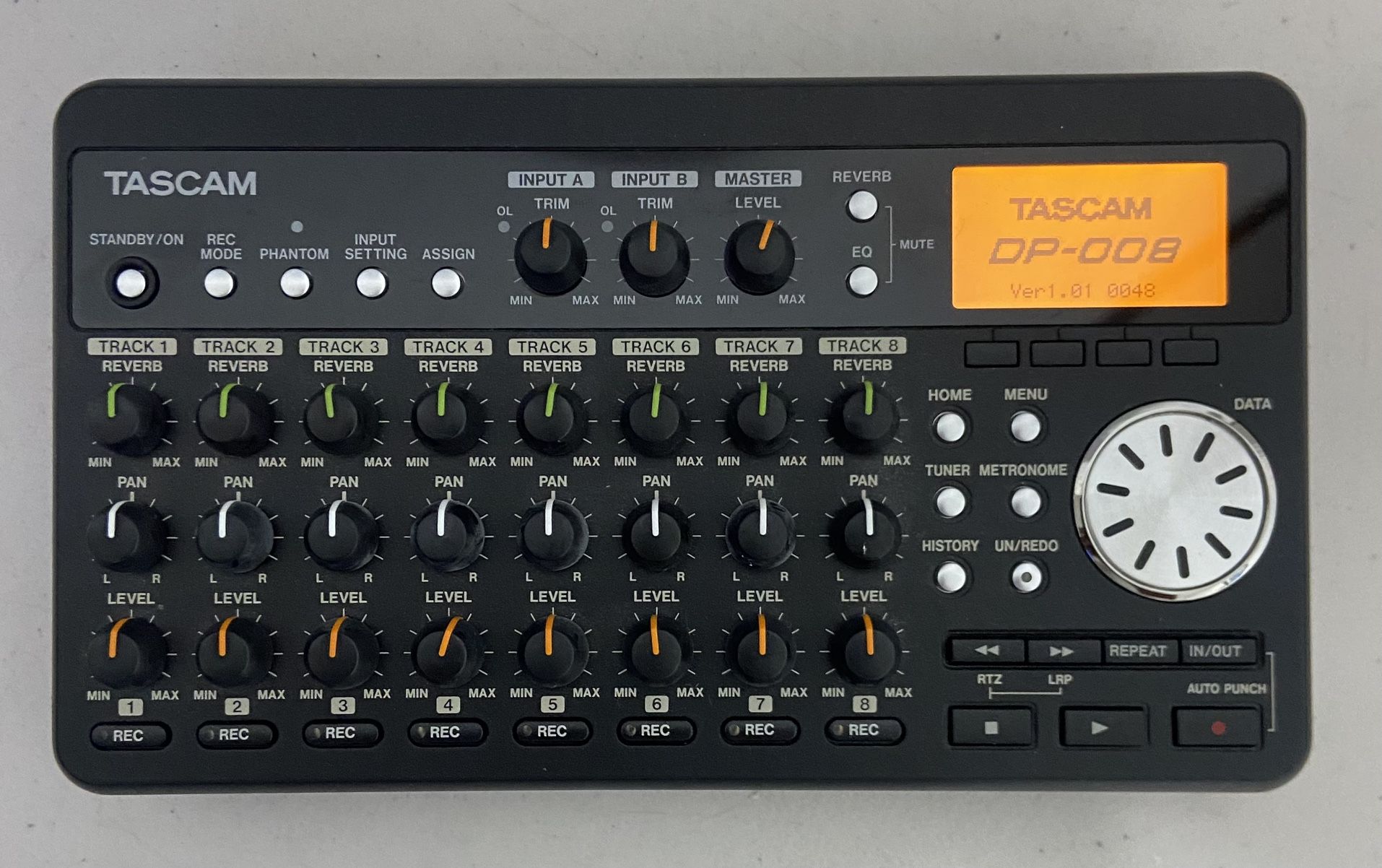 Tascam DP 008 Dijital Multi Track Recorder Tested Works (Not