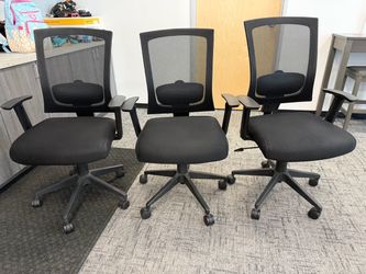 (3) office chairs