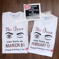 Custom Leopard Print Queens Birthday Shirts 🤎