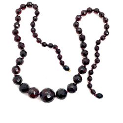 Antique Cherry Amber Bakelite Necklace 