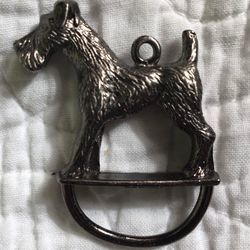 Vintage Terrier charm holder necklace pendants