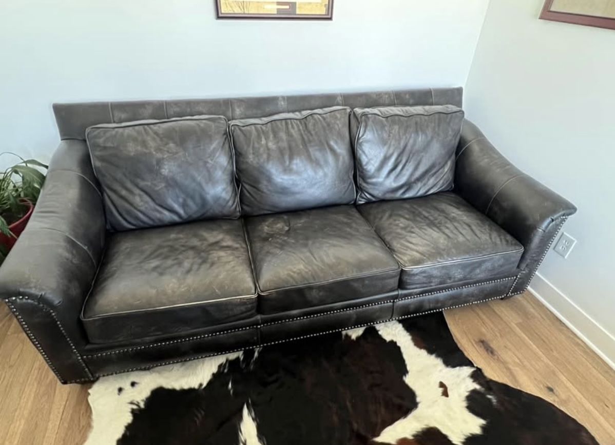 Black Leather Couch