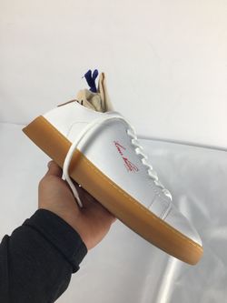Louis Vuitton White Leather Low-Top Sneakers