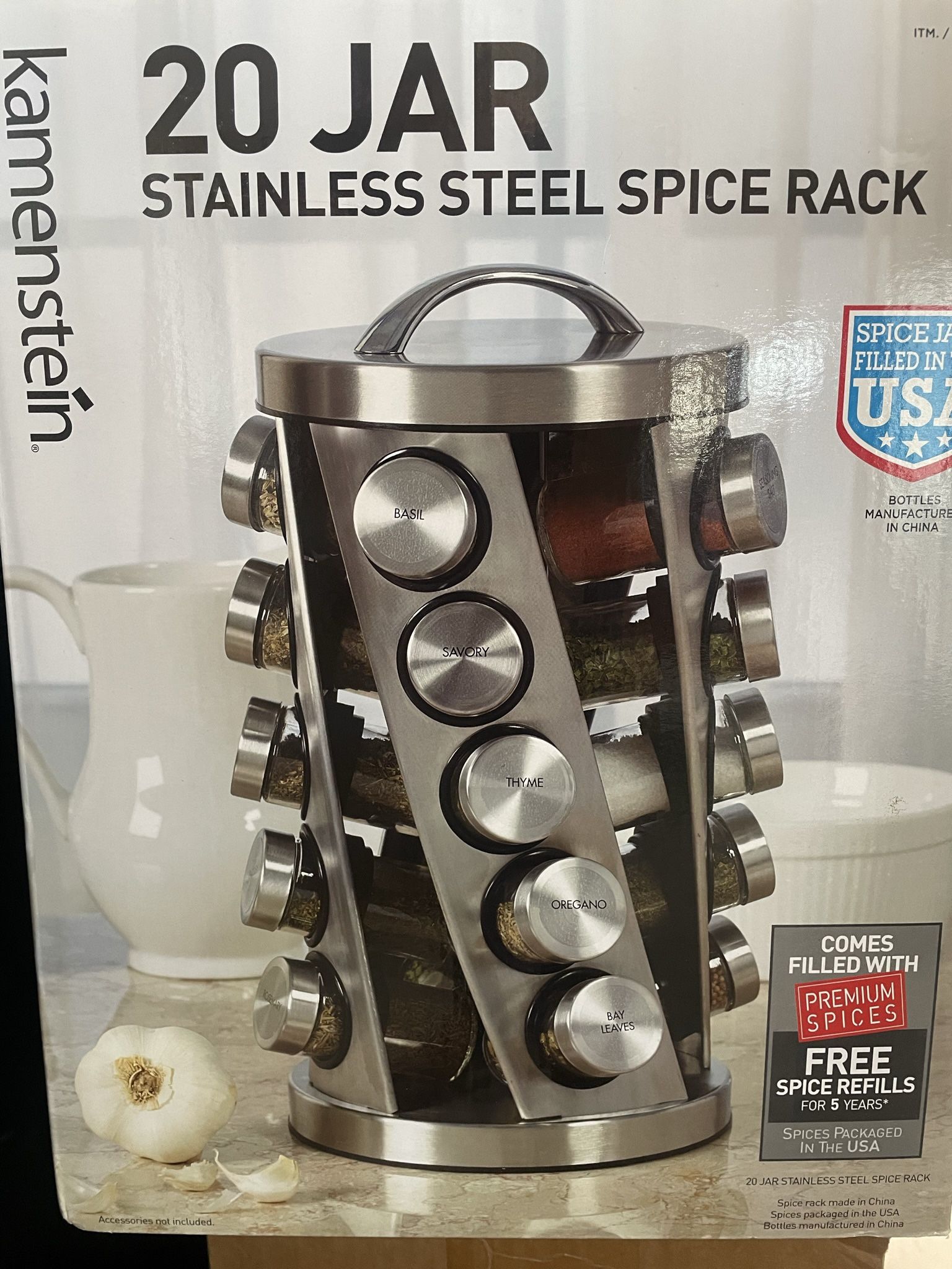 BNIB Kamenstein Spice Rack 20 Jars Model #(contact info removed) for Sale  in North Prince George, VA - OfferUp
