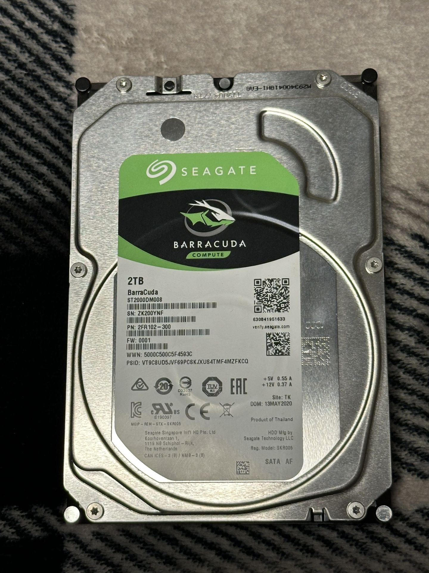 Seagate Barracuda 2TB Storage/HDD