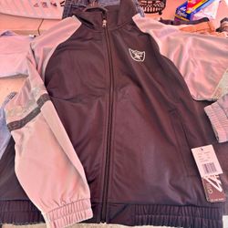 Women’s NFL Las Vegas Oakland Raiders Rhinestone Jacket (Size XL) - New With Tags
