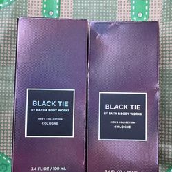 Bath & Body Works Black Tie Cologne Bundle 