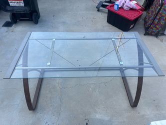 Glass Wood Table