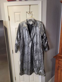 Used Vintage vinyl Raincoat halloween costume