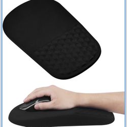 Ergonomic Mouse Pad with Wrist Support, Comfortable Memory Foam Mousepad with Massage Design and Non-Slip PU Base, Wrist Rest Mouse Pad for Office and