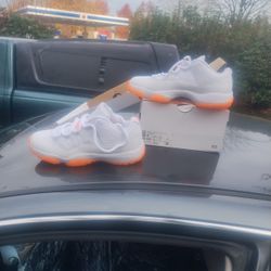 Jordan 11s White And Bright Citrus