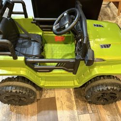 Green Toy Jeep