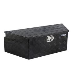 33Inch Trailer Tongue Boxes,Heavy Duty Aluminum Trailer Tool Box With Lock and Keys,Diamond Plate Storage Box,Waterproof Trailer Box for Pick Up Truck