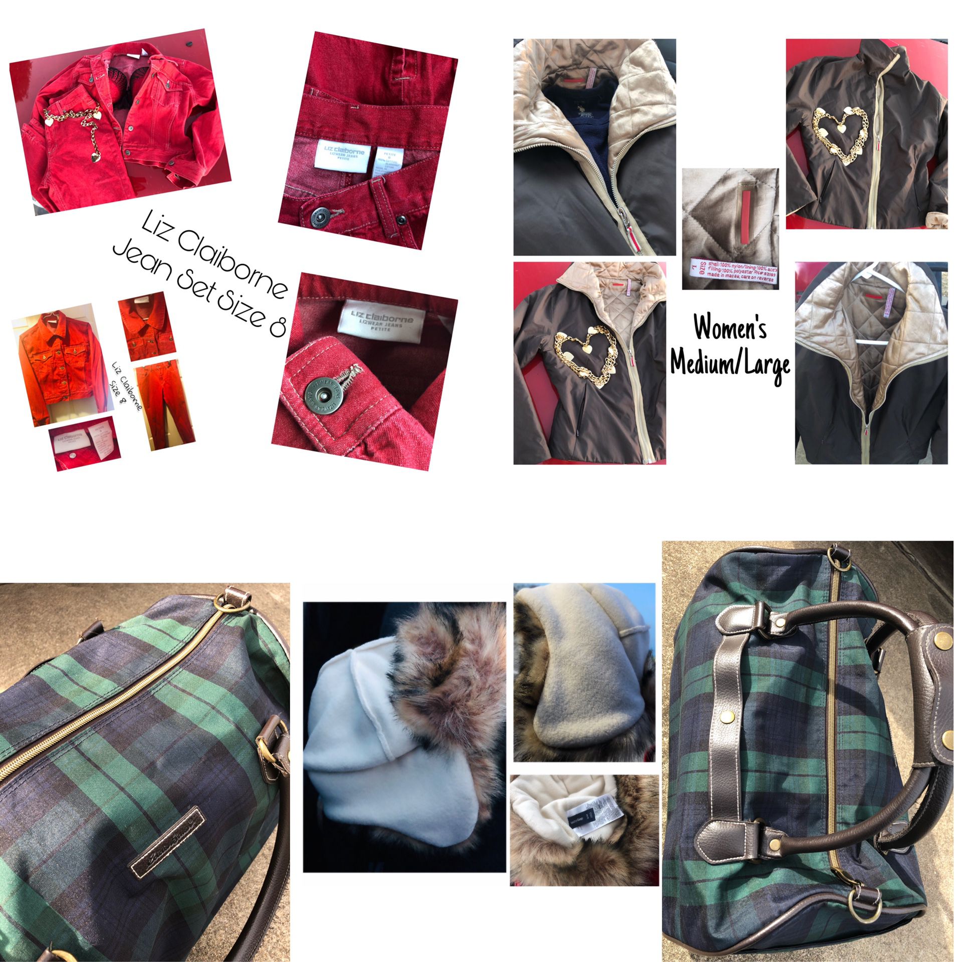 Clothes & Designer Travel Bag (Liz Claiborne, Baby Gap, Eddie Bauer, Ann Taylor etc) *ABLE TO DELIVER*