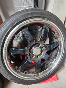 4 aros con gomas nuevas...4 wheel with tires new...aros 17