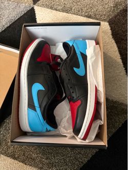 Air Jordan 1 Low Black/Red/Blue (UNC/Bred Colorway) size 12