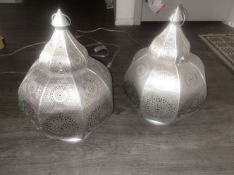 Two New India/Moroccan Hanging/Table Lamps