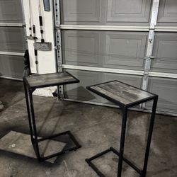 Black And Gray Side Tables 
