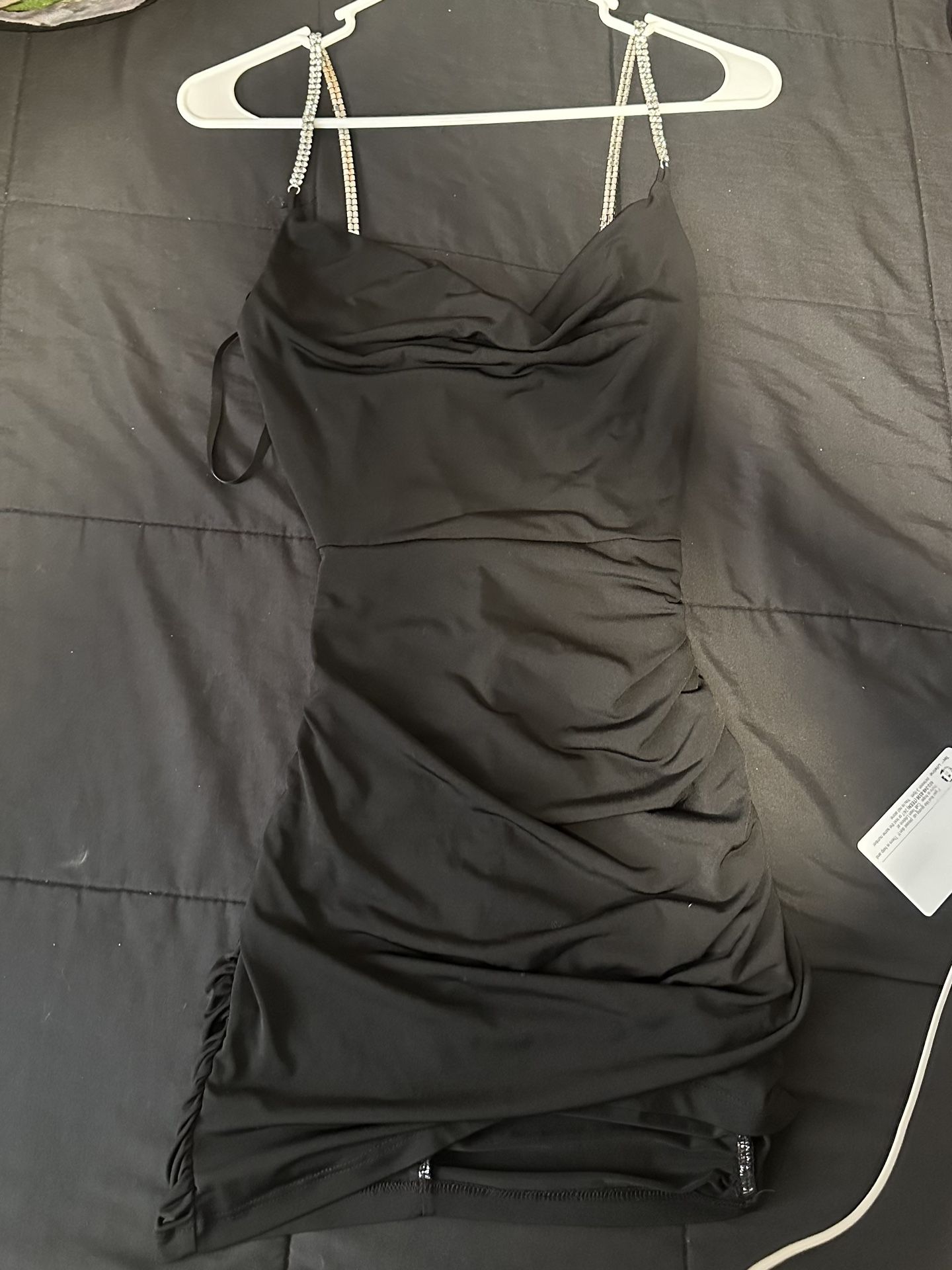 black diamond silk windsor dress