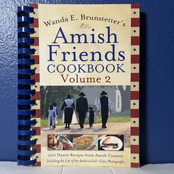 Amish Friends Cookbook Volume 2 Spiral-bound Book - Wanda E. Brunstetter's