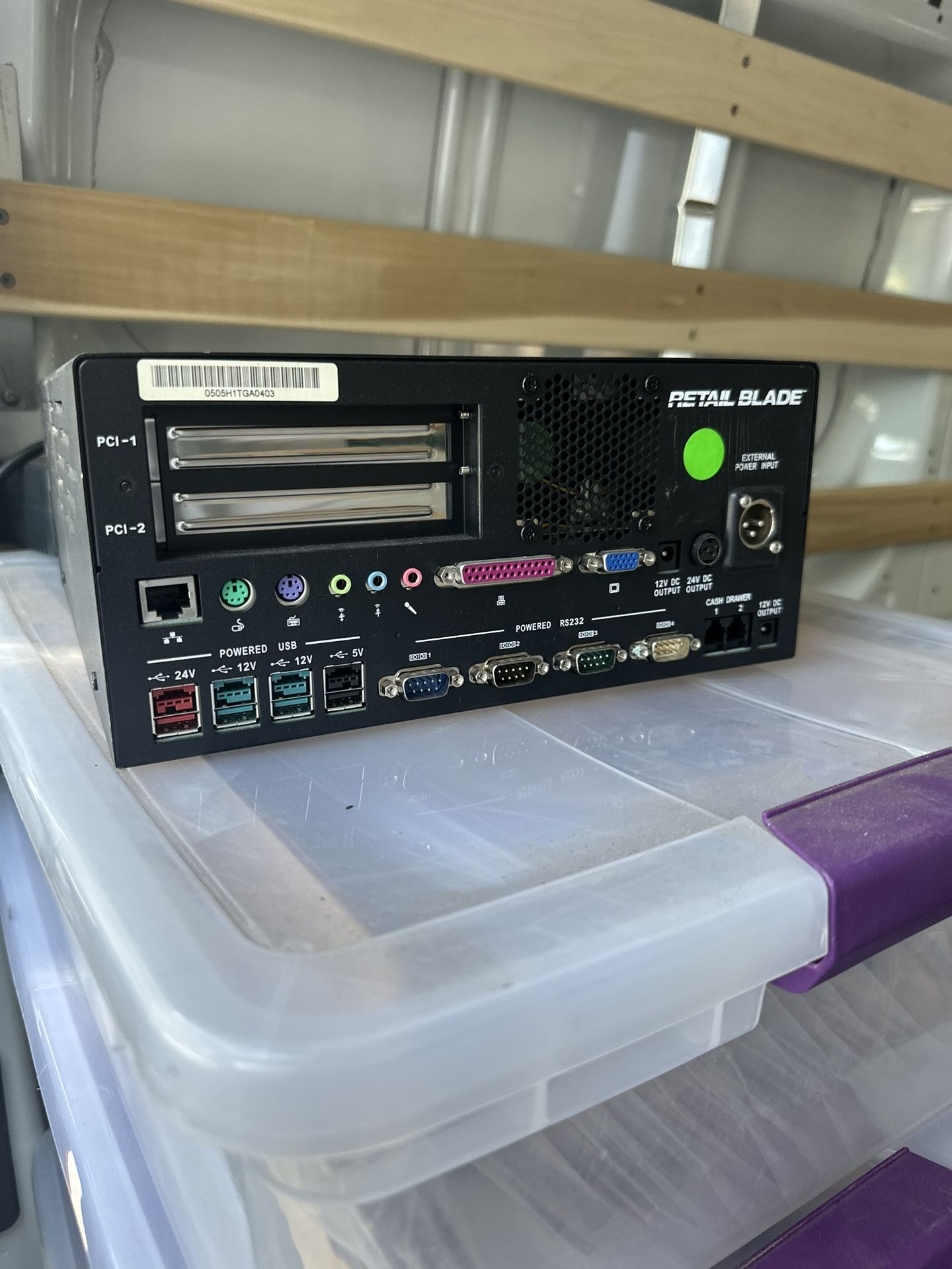 Retail Blade POS Terminal – Multi-Port Back Panel (Used)