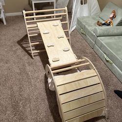 Wooden Toddler Climbing Set