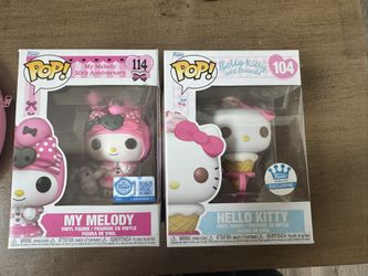 my melody and hello kitty funko pop