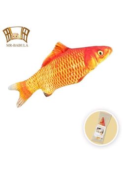 New Catnip Toys, 3D Simulation Plush with Replenish cat Fish Toy,for Cats/Dogs