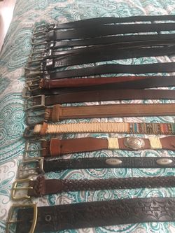 15 leather belts