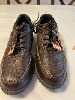 Men’s casual brown leather cushioning shoes 11.5W