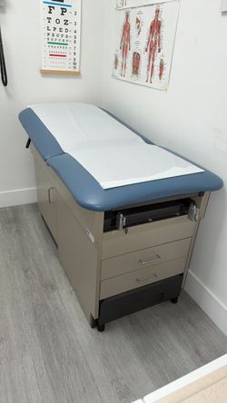 Medical Exam Table with Storage Drawers
