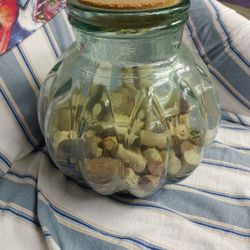 Large Vintage Glass Jar With Lid