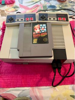 Original Nintendo console entertainment system Mario game