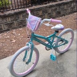Huffy Too Fab 20 Inches Girls Bike With Adjustable Seat Height And Attached Pouch, With Helmet  Like New Movie Out Sale 