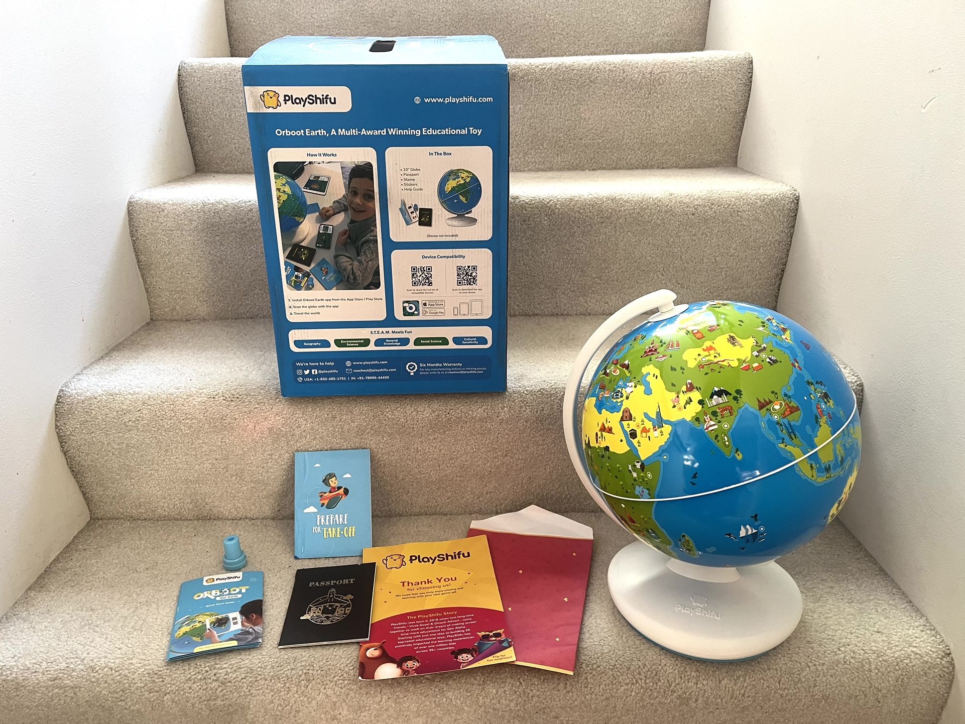 Like New With Box Kids Educational Globe. Will Need App To Work. 