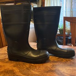 Industrial Waterproof Black Rain Boot Size 12