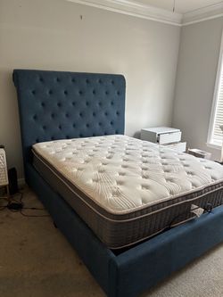 Bed, mattress and frame