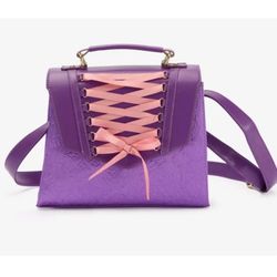 Disney Rapunzel Tangled Corset Dress Crossbody Purple Bag