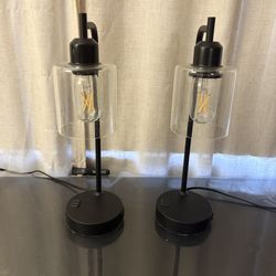 Industrial Touch Lamps USB C+A Ports And Outlet