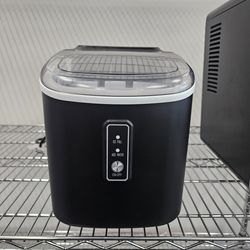 Portable Countertop Ice Maker – 9 Bullet Ice in 6 Minutes – Self Cleaning – Compact