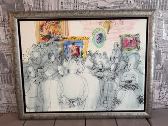 Framed Raoul Dufy Canvas Art Print "Le Vin est Nécessaire aux Artistes" - Henry McBride Trust