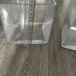 Glass Flower Vases Square