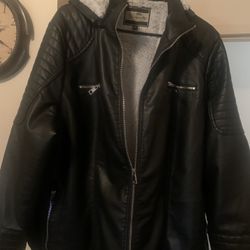 Royalty For Me Black Leather jacket 