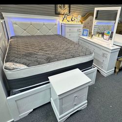 Brand New Complete Bed With Orthopedic Mattress For $499