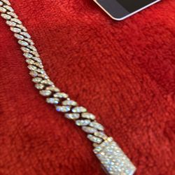 Gold and silver bracelet