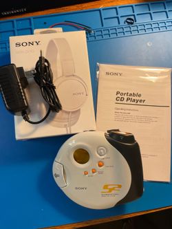Sony D-SJ301 Portable Walkman CD Player, with Sony MDR-ZX110 Headphones